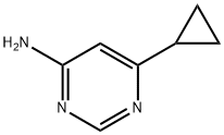 Pyrimidine, 4-amino-6-cyclopropyl- (7CI,8CI) Structure