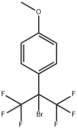 2-BROMO-1,1,1,3,3,3-HEXAFLUORO-2-(METHOXYPHENYL)PROPANE Structure