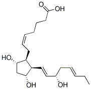 (Z)-7-[(1S,2R,3R,5S)-3,5-dihydroxy-2-[(1E,3S,5Z)-3-hydroxyocta-1,5-dienyl]cyclopentyl]hept-5-enoic acid Structure
