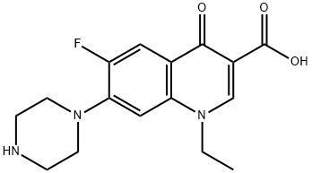ノルフロキサシン 化学構造式