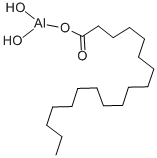 オクタデカン酸ジヒドロキシアルミニウム 化学構造式