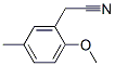 2-(2-甲氧基-5-甲基苯基)乙腈, 7048-42-2, 结构式