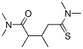 Pentanamide,  5-(dimethylamino)-N,N,2,3-tetramethyl-5-thioxo- Struktur