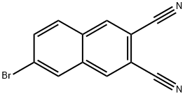 6-ブロモ-2,3-ジシアノナフタレン 化学構造式