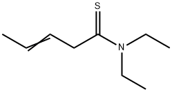 3-Pentenethioamide,  N,N-diethyl- 结构式