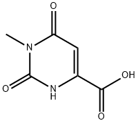 1-甲基-2,6-二氧代-1,2,3,6-四氢嘧啶-4-羧酸, 705-36-2, 结构式