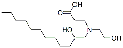 N-(2-ヒドロキシドデシル)-N-(2-ヒドロキシエチル)-β-アラニン 化学構造式