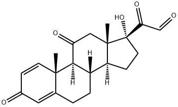 プレドニゾン21-アルデヒド 化学構造式