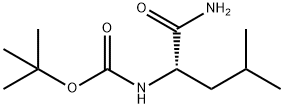 N-叔丁氧羰基-L-亮氨酰胺 结构式