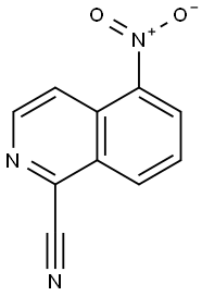 5-硝基-1-异喹啉甲腈, 70538-52-2, 结构式