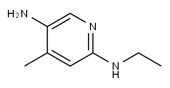 2,5-Pyridinediamine,  N2-ethyl-4-methyl- 结构式