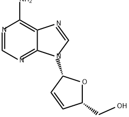 2',3'-DIDEOXY-2',3'-DIDEHYDROADENOSINE Struktur