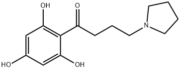 2',4',6'-trihydroxy-4-(pyrrolidin-1-yl)butyrophenone Structure
