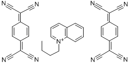 (TCNQ)2 QUINOLINE(N-N-BUTYL) Structure