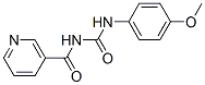 N-[[(4-methoxyphenyl)amino]carbonyl]nicotinamide Structure