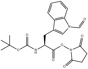 BOC-N-乙酸基-L-色氨酸羟基丁二酰亚胺酯, 70601-13-7, 结构式