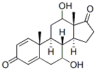7,12-dihydroxyandrosta-1,4-diene-3,17-dione Struktur