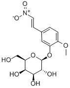 [2-甲氧基-4-(2-硝基乙烯基)苯基]-Β-D-吡喃半乳糖苷, 70622-78-5, 结构式