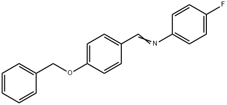 4'-(ベンジルオキシ)ベンジリデン-4-フルオロアニリン 化学構造式