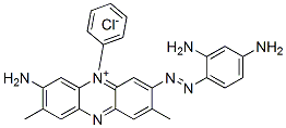 3-amino-7-[(2,4-diaminophenyl)azo]-2,8-dimethyl-5-phenylphenazinium chloride Structure