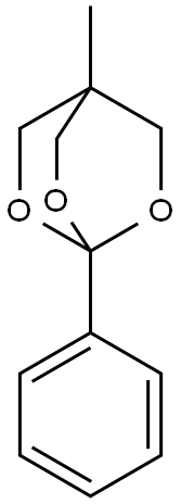 4-methyl-1-phenyl-2,6,7-trioxabicyclo[2.2.2]octane Structure