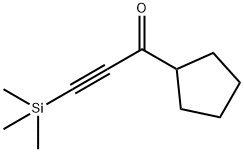 1-cyclopentyl-3-(triMethylsilyl)prop-2-yn-1-one Structure