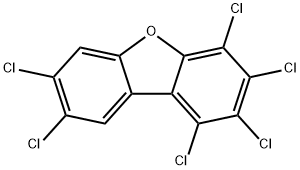 1,2,3,4,7,8-Hexachlorodibenzofuran 结构式