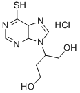 9-(1,4-Dihydroxy-2-butyl)-9H-purine-6-thiol hydrochloride 结构式