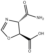 5-Oxazolecarboxylicacid,4-(aminocarbonyl)-4,5-dihydro-,trans-(9CI) Structure