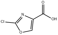 2-クロロオキサゾール-4-カルボン酸 化学構造式