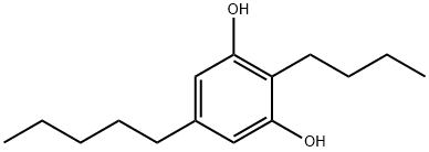 2-Butyl-5-pentylresorcinol Struktur