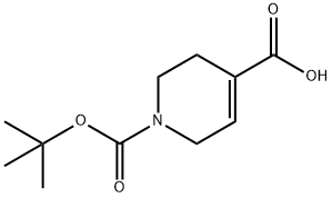 1-BOC-1,2,3,6-四氢吡啶-4-甲酸, 70684-84-3, 结构式