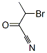 Butanenitrile,  3-bromo-2-oxo- Structure