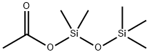 ペンタメチルプロパンジシロキサン-1-オールアセタート 化学構造式