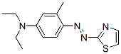 N,N-ジエチル-3-メチル-4-[(2-チアゾリル)アゾ]ベンゼンアミン 化学構造式
