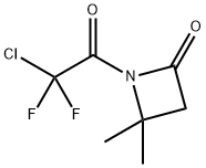2-Azetidinone, 1-(chlorodifluoroacetyl)-4,4-dimethyl- (7CI,8CI,9CI) Struktur
