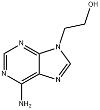 6-アミノ-9H-プリン-9-エタノール 化学構造式