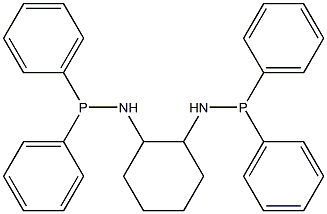 (1R,2R)-(-)-1,2-BIS[(N-DIPHENYLPHOSPHINO)AMINO]CYCLOHEXANE Structure