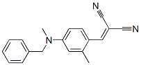 2-[[2-Methyl-4-[methyl(phenylmethyl)amino]phenyl]methylene]propanedinitrile Struktur