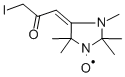 4-(3-IODO-2-OXOPROPYLIDENE)-2,2,3,5,5-PENTAMETHYL-IMIDAZOLIDINE-1-OXYL, FREE RADICAL Structure