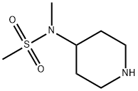MethanesulfonaMide, N-Methyl-N-4-piperidinyl- Structure