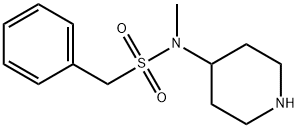 N-METHYL-N-4-PIPERIDINYL-BENZENEMETHANESULFONAMIDE Structure