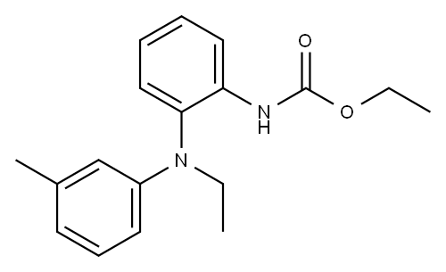 ethyl [2-[ethyl(3-methylphenyl)amino]phenyl]carbamate 结构式