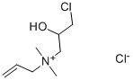 allyl(3-chloro-2-hydroxypropyl)dimethylammonium chloride Struktur