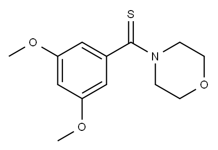 Morpholine, 1-(3,5-dimethoxythiobenzoyl)- Struktur