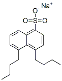 4,5-ジブチル-1-ナフタレンスルホン酸ナトリウム 化学構造式