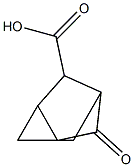 5-氧代三环[2.2.1.0,2,6]庚烷-3-羧酸 结构式