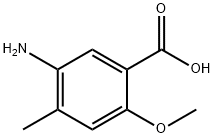 5-aMino-2-Methoxy-4-Methylbenzoic acid Structure