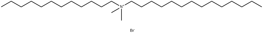 テトラデシルドデシルジメチルアミニウム·ブロミド 化学構造式