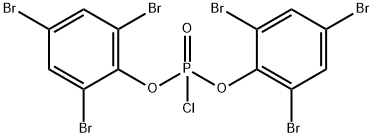 bis(2,4,6-tribromophenyl) phosphorochloridate Struktur